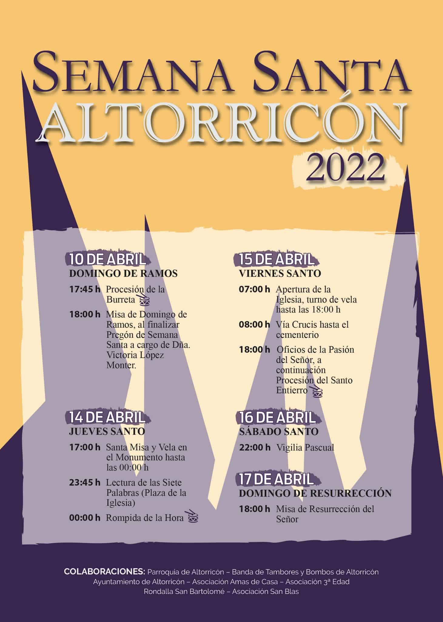 Semana Santa en Altorricón 2022 Altorricón